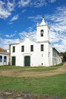 Paraty Prints: Nossa Senhora das Dores Chapel, Paraty, Rio de Janeiro state, Brazil, South America