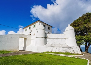 Typically Brazilian Prints: Nossa Senhora de Monte Serrat Fort, Salvador, State of Bahia, Brazil, South America