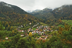Palatinate Forest Prints: Nothweiler village, Palatinate Forest, Rhineland-Palatinate, Germany, Europe