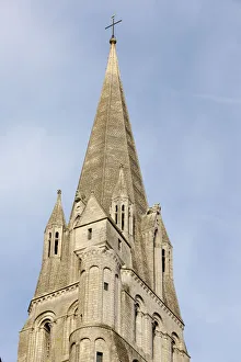 Bayeux Prints: Notre Dame de Bayeux cathedral north tower, Bayeux, Normandy, France, Europe