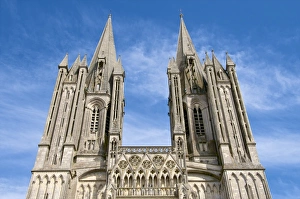 Cotentin Prints: Detail of Notre Dame cathedral dating from the 14th century