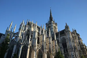 Gothic Style Prints: Notre Dame Cathedral, Evreux, Eure, Normandy, France, Europe