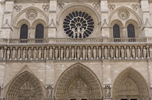 Detail of Notre Dame Cathedral, Paris, France, Europe