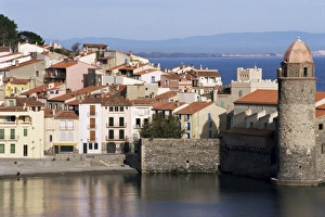 Collioure Prints: Notre Dame des Anges church, Collioure, Roussillon, France, Europe