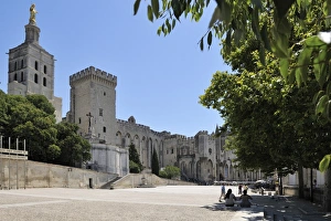 Avignon Prints: Notre Dame des Doms Cathedral and Palais des Papes, UNESCO World Heritage Site