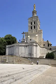 Avignon Prints: Notre Dame des Doms Cathedral, UNESCO World Heritage Site, Avignon, Provence
