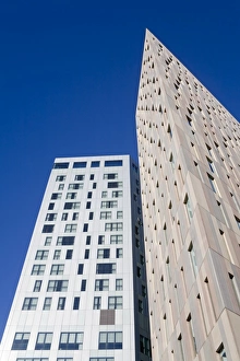 Novotel Hotel on the left and skyscraper on Avenue Diagonal, Barcelona, Catalonia, Spain, Europe