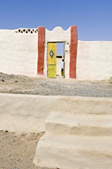 Nubian Prints: Nubian house in the oasis of Sesibi