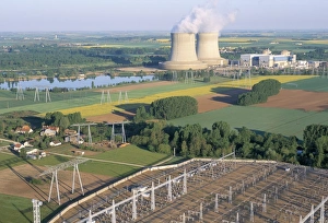 Nuclear power station of Saint Laurent-des-Eaux, Pays de Loire, Loire Valley