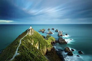Nugget Point Lighthouse, Nugget Point, Otago, South Island, New Zealand, Pacific