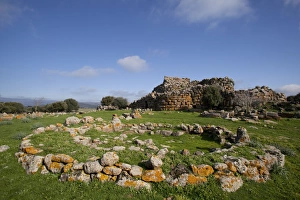 Nuraghe Prints: Nuraghe Arrubiu, Sardinia, Italy, Europe