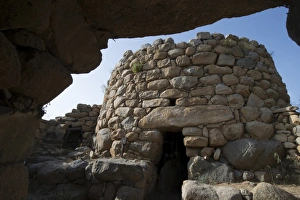 Arzachena Prints: Nuraghe La Prisgiona archaeological site, dating from 1300 BC, near Arzachena, Sardinia