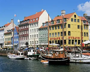 Northern Europe Prints: Nyhavn canal, Copenhagen, Denmark, Scandinavia, Europe