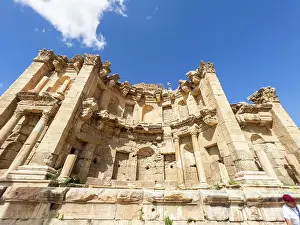 Jerash Prints: The Nymphaeum in the ancient city of Jerash