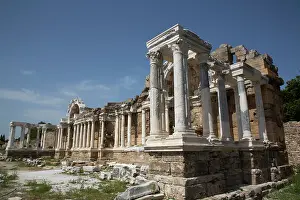 Antalya Prints: Nymphaeum (Roman Monumental Fountain), 2nd Century AD, Side, Antalya, Turkey