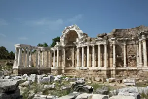 Antalya Prints: Nymphaeum (Roman Monumental Fountain), 2nd Century AD, Side, Antalya, Turkey