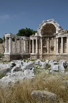 Relics Prints: Nymphaeum (Roman Monumental Fountain), 2nd Century AD, Side, Antalya, Turkey
