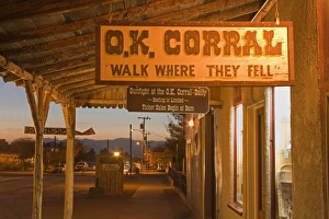 Tomb Stone Prints: O. K. Corral, Tombstone, Cochise County, Arizona, United States of America, North America