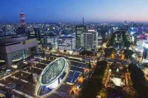 Images Dated 25th November 2009: Oasis 21 and city skyline, Nagoya city, Gifu Prefecture, Japan, Asia