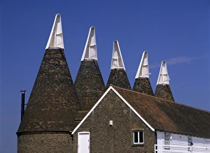 Repeating Prints: Oast houses, Whitbread Hop Farm, Beltring, Kent, England, United Kingdom, Europe