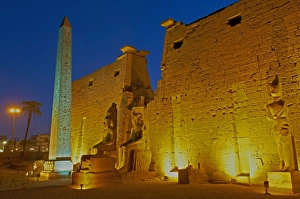 Traditionally Egyptian Prints: Obelisk of Ramesses II and pylons