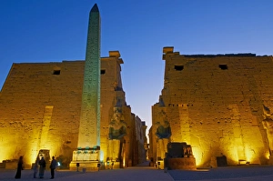 Obelisk of Ramesses II, Temple of Luxor, Thebes, UNESCO World Heritage Site, Egypt, North Africa, Africa