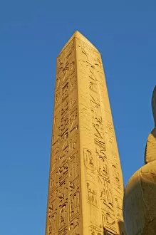 Images Dated 10th December 2011: Obelisk of Ramesses II, Temple of Luxor, Thebes, UNESCO World Heritage Site, Egypt, North Africa