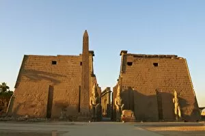 Images Dated 11th December 2011: Obelisk of Ramesses II, Temple of Luxor, Thebes, UNESCO World Heritage Site, Egypt, North Africa