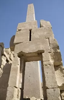 The obelisk at the Temple of Karnak, Thebes, UNESCO World Heritage Site