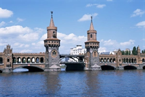 Spree Prints: Oberbaum Bridge and river Spree