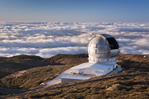Roque De Los Muchachos Prints: Observatory Gran Telescopio Canarias, Roque de los Muchachos, Parque Nacional de