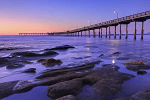 San Diego Prints: Ocean Beach Pier, San Diego, California, United States of America, North America
