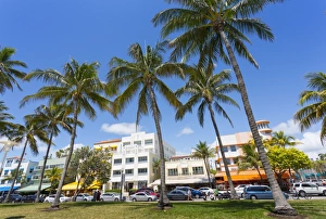 Parked Prints: Ocean Drive and Art Deco architecture
