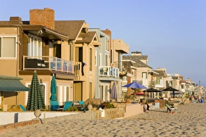 Newport Beach Prints: Oceanfront homes in Newport Beach, Orange County, California, United States of America