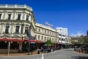 Dunedin Prints: The Octagon town center of Dunedin, Otago, South Island, New Zealand, Pacific