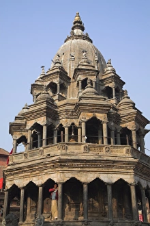 Bagmati Prints: Octagonal Krishna Temple built by Pratapa Malla in
