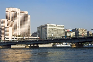 Bridges Prints: October 6th Bridge, Nile River, Cairo, Egypt, North Africa, Africa