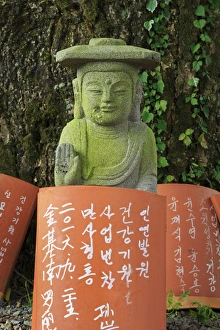 South Korea Prints: Offerings, Gwaneumsa Temple, Jeju Island, South Korea, Asia