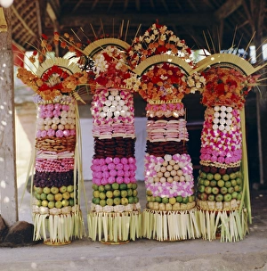 Offerings, temple festival near Mengwi