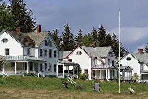 Pole Prints: Officers Row, Fort Seward, Haines, Lynn Canal, Alaska, United States of America