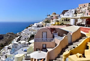 Typically Greek Gallery: Oia, Santorini, Cyclades, Aegean Islands, Greek Islands, Greece, Europe