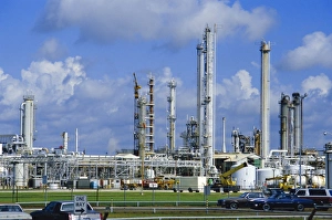 Equipment Prints: Oil refinery on bank of Mississippi near Baton Rouge