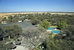 Lodges Prints: Okaukuejo Camp, Etosha National Park, Namibia, Africa