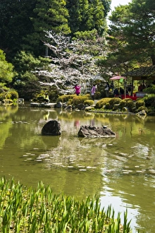 Okazaki Park in the Heian Jingu shrine, Kyoto, Japan, Asia