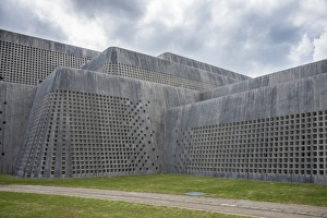 Minimalist Prints: Okinawa Prefectural Museum, Naha, Okinawa, Japan, Asia