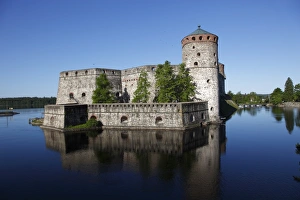 Images Dated 22nd June 2009: Olavinlinna Medieval Castle, (St. Olafs Castle), Savonlinna, Saimaa Lake District