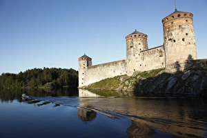 Images Dated 21st June 2009: Olavinlinna Medieval Castle (St. Olafs Castle), Savonlinna, Saimaa Lake
