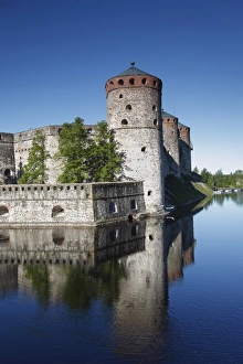 Images Dated 22nd June 2009: Olavinlinna Medieval Castle, (St. Olafs Castle), Savonlinna, Saimaa Lake District