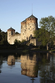 Images Dated 21st June 2009: Olavinlinna Medieval Castle (St. Olafs Castle), Savonlinna, Saimaa Lake