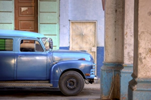 Cuban Prints: Old American truck, Havana, Cuba, West Indies, Central America